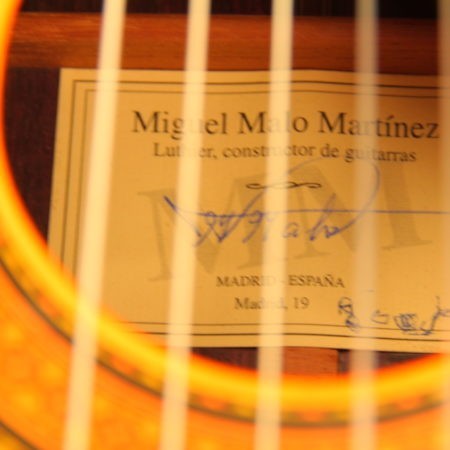 Miguel Malo 2005 rosewood label