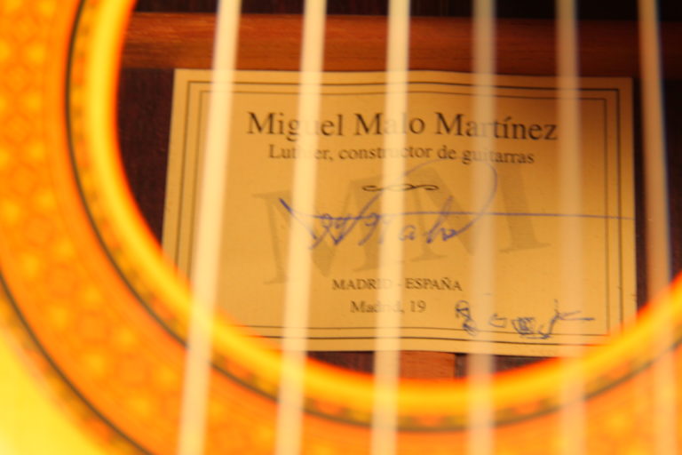 Miguel Malo 2005 rosewood label