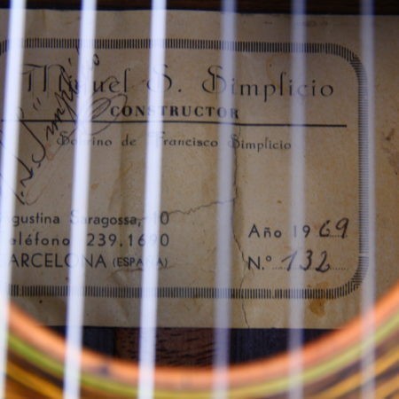 Miguel Simplicio (Sobrinos de Francisco Simplicio) label