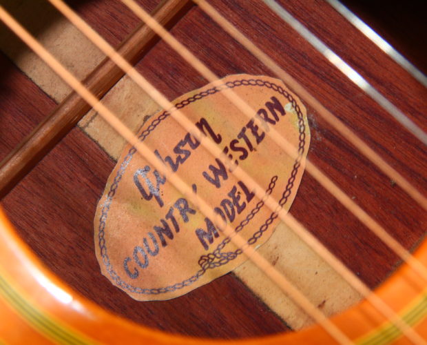Gibson Country Western 1968 label