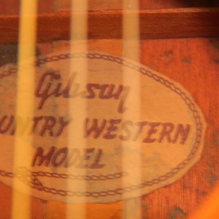 Gibson Country Western 1956 Etikett