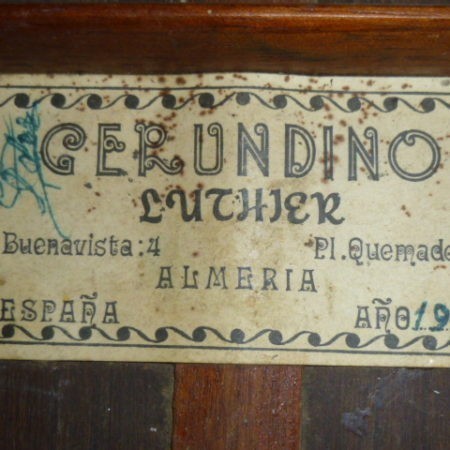 Gerundino Fernandez 1992 label