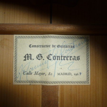 Manuel Contreras 1a 1967 label